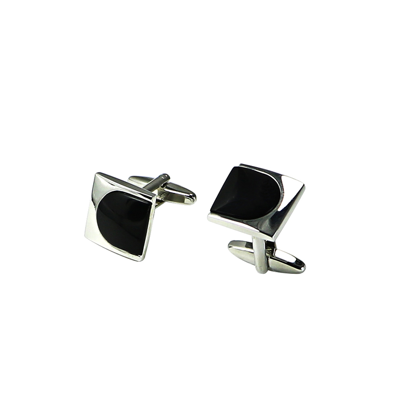 Ανδρικά μανίκια Black Agate Square