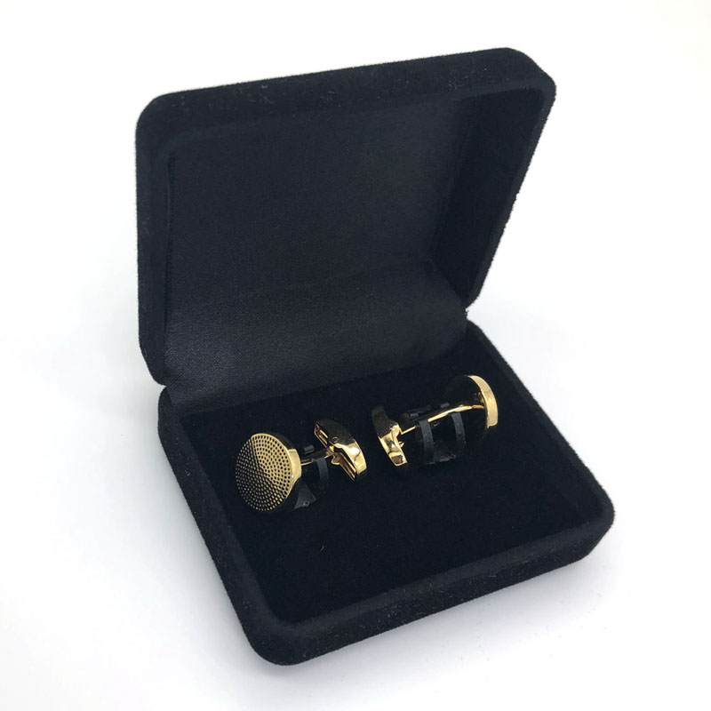 Κουτί συσκευασίας δώρων Besbooke Cufflink Jewelry Black Velvet